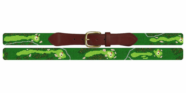 Milburn Country Club Golf Course Needlepoint Belt