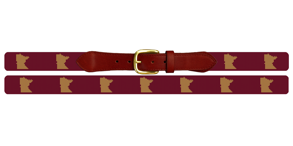 Minnesota State Needlepoint Belt