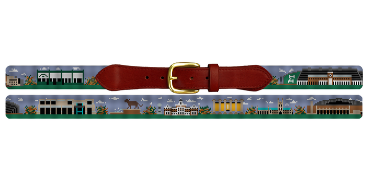 Columbia Missouri Landscape Needlepoint Belt