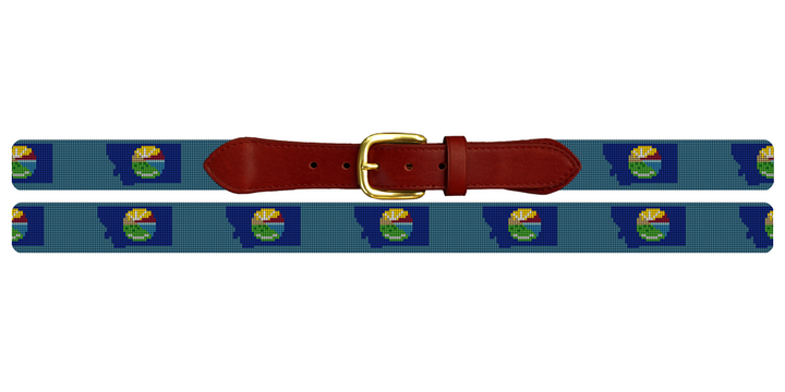 Montana State Needlepoint Belt