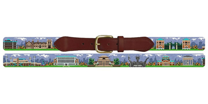 Morningside Heights Landscape Needlepoint Belt