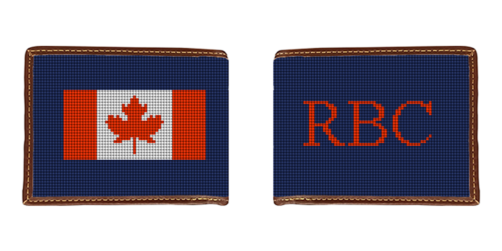 My Favorite Flag Needlepoint Wallet