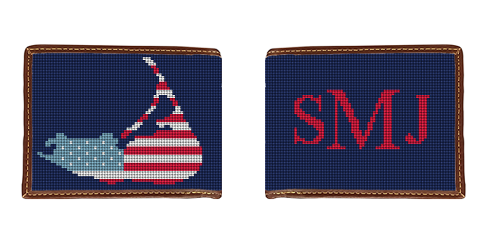 Nantucket Needlepoint Wallet