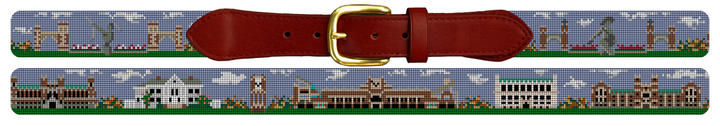 Norman Oklahoma Landscape Needlepoint Belt