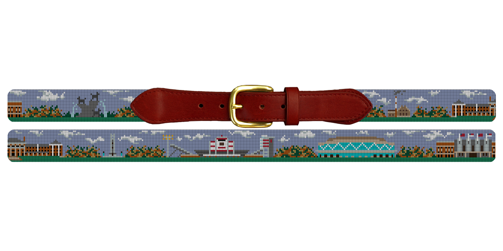 North Carolina State University Campus Needlepoint Belt