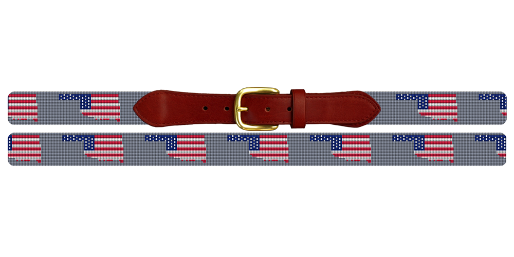Oklahoma State Needlepoint Belt