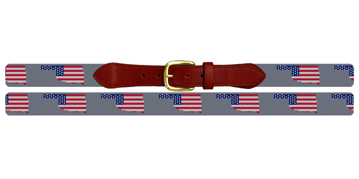 Oklahoma State Needlepoint Belt
