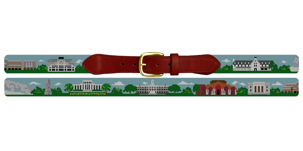 University Park PA Landscape Needlepoint Belt