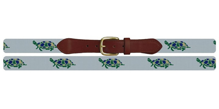 Sea Turtle Needlepoint Belt