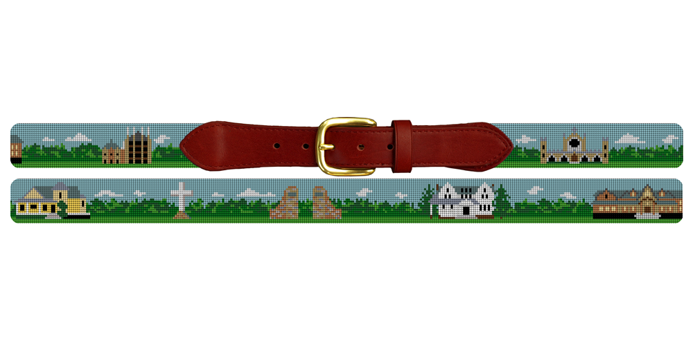 Sewanee Tennessee Landscape Needlepoint Belt Sewanee University of the South