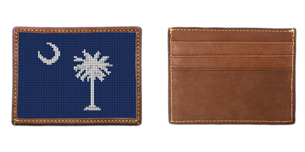 South Carolina Needlepoint Card Wallet