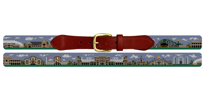 South Bend Indiana Landscape V2 Needlepoint Belt