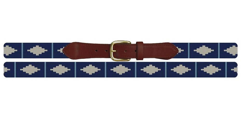 Southwestern Diamond Needlepoint Belt