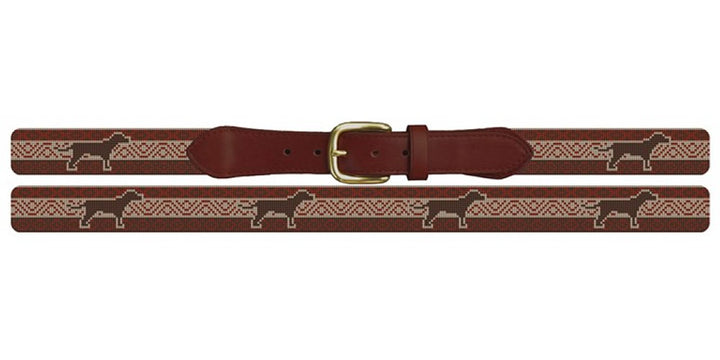 Southwestern Lab Needlepoint Belt