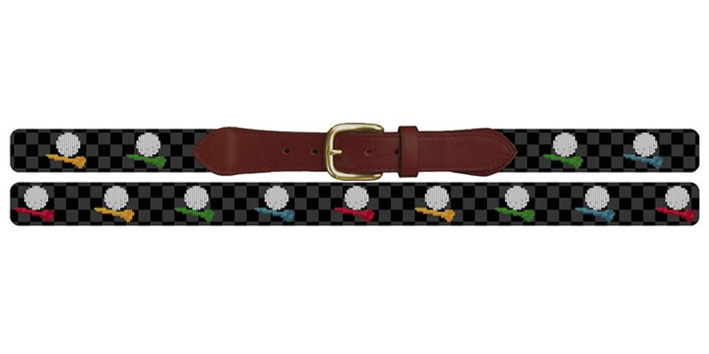 Tee Time Needlepoint Belt