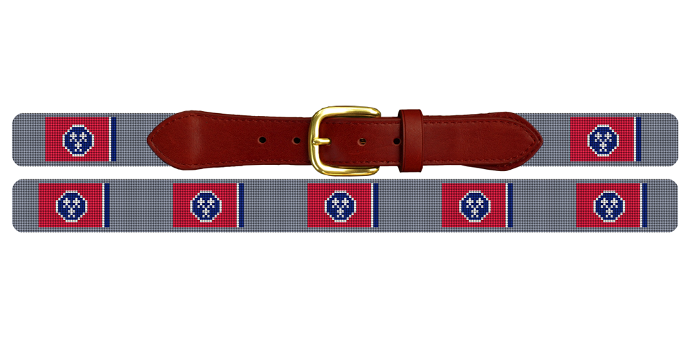 Tennessee Flag Needlepoint Belt