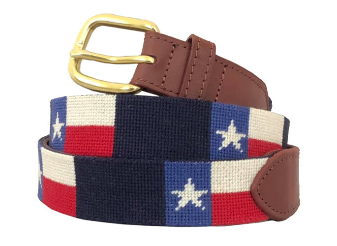Texas Needlepoint Belt