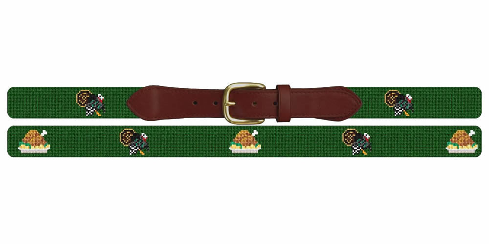 Thanksgiving Turkey Needlepoint Belt