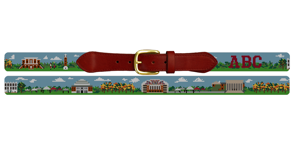 University of Alabama Needlepoint Belt