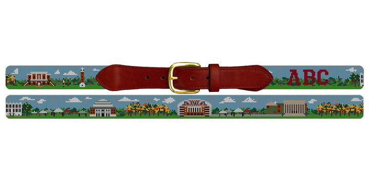 Tuscaloosa AL Landscape V1 Needlepoint Belt