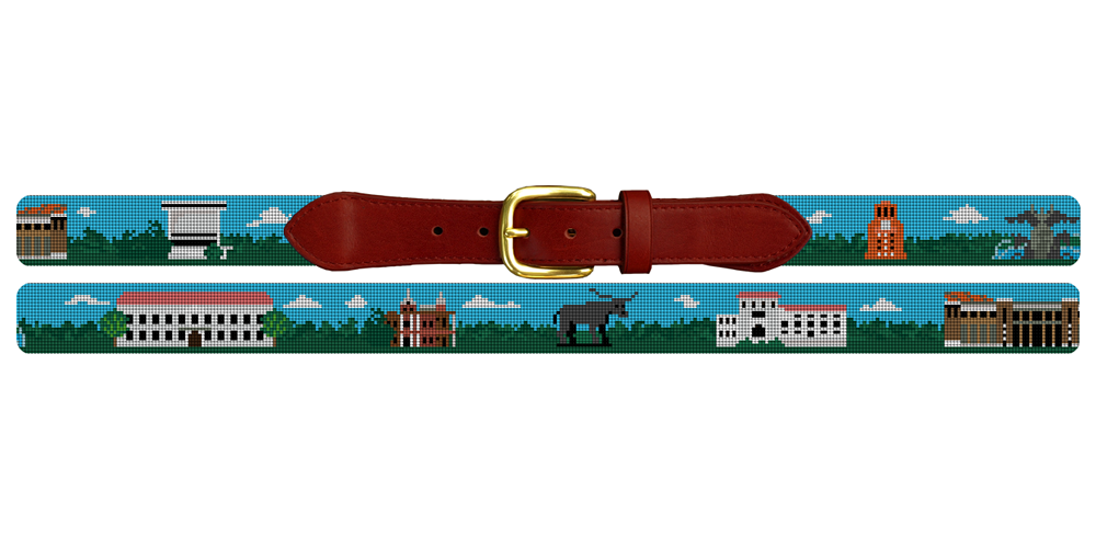 University of Texas Needlepoint Belt