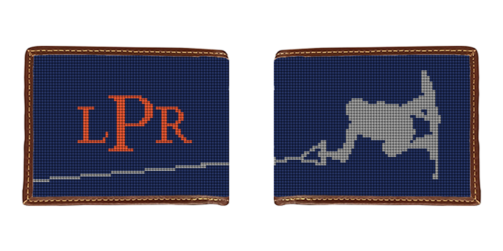 Wakeboard Needlepoint Wallet
