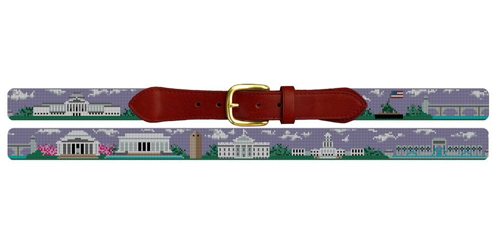 Washington DC Needlepoint Belt