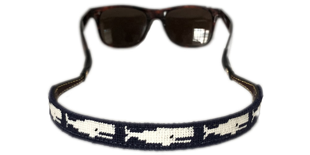 Whale Needlepoint Sunglass Strap