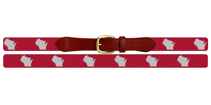 Wisconsin State Needlepoint Belt