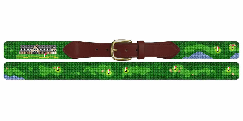 Bandon Dunes Golf Course Needlepoint Belt