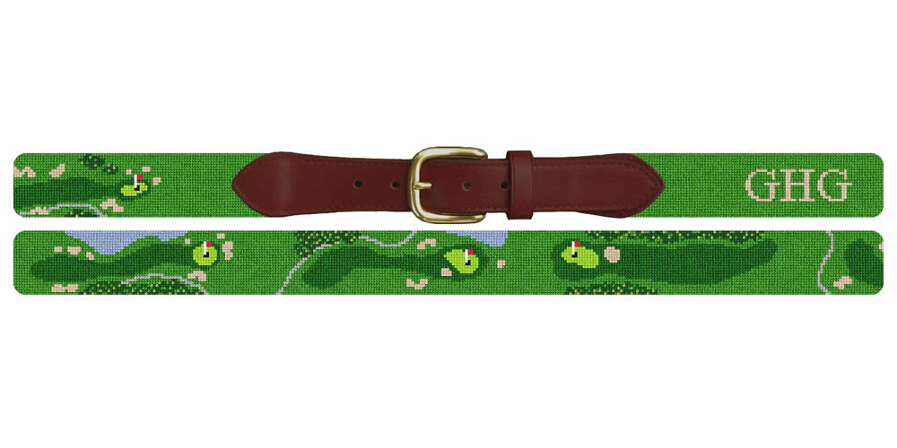 Barnsley Golf Course Needlepoint Belt