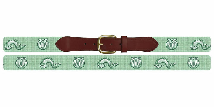 Baroque Dolphin Needlepoint Belt