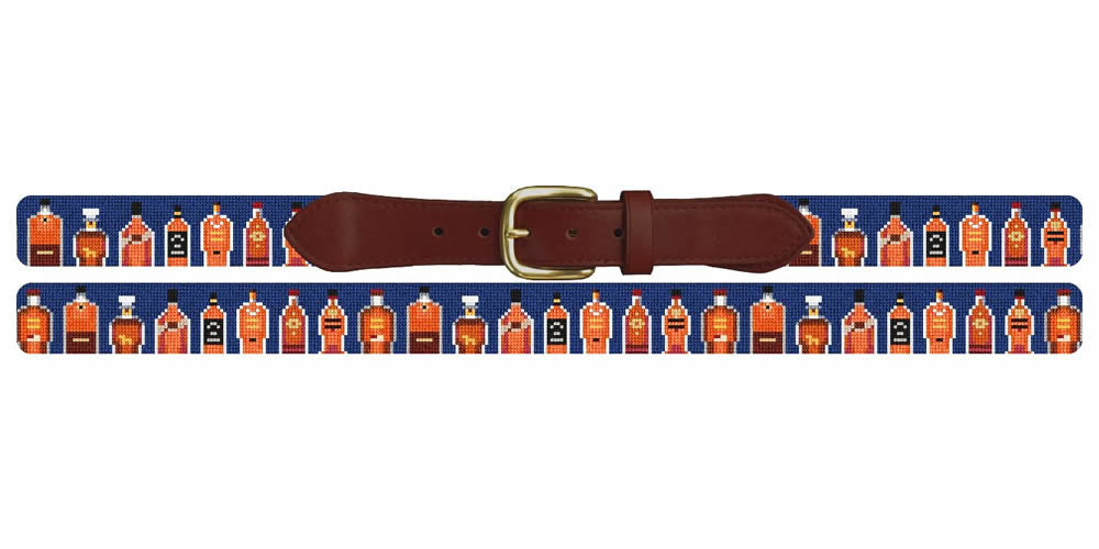 Best Bourbon Needlepoint Belt