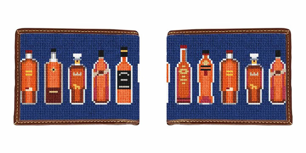 Best Bourbon Needlepoint Wallet