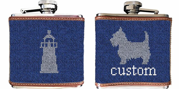 Custom Needlepoint Flask