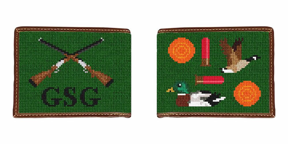 Duck Hunters Needlepoint Wallet