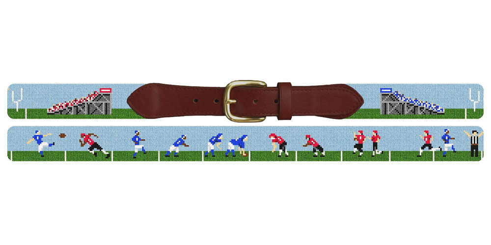 Game Day Football Needlepoint Belt
