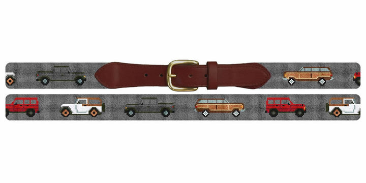 Jeeping Journey Needlepoint Belt