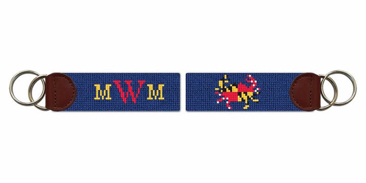 Maryland Crab Needlepoint Key Fob