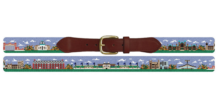 New Haven CT Landscape Needlepoint Belt