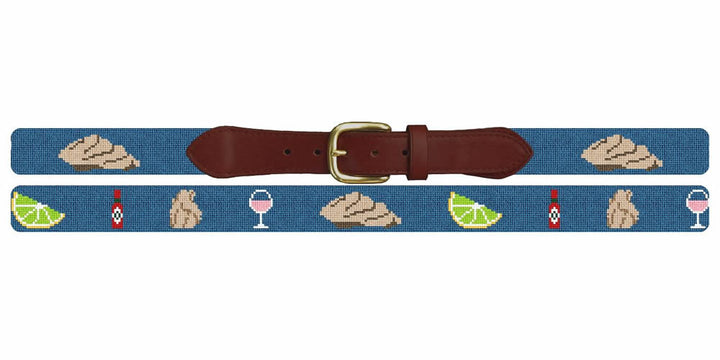 Oyster Fest Personalized Needlepoint Belt