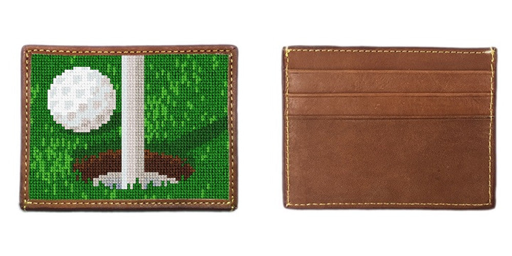 Perfect Putt Needlepoint Card Wallet