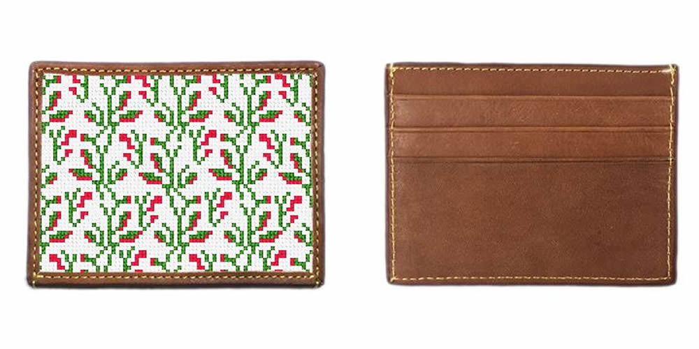 Petite Vine Needlepoint Card Wallet