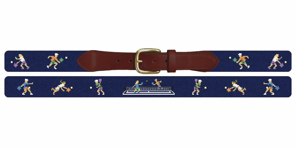 Pickleball Moves Needlepoint Belt