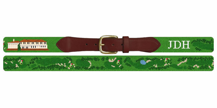 Pinehurst Golf Course Needlepoint Belt