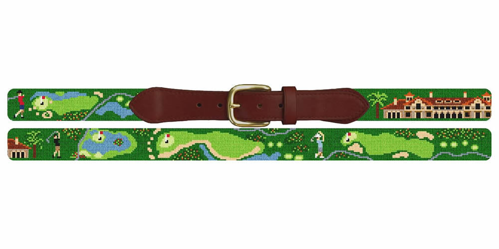 Sawgrass Golf Course Needlepoint Belt