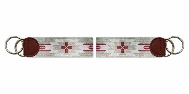 Spirit Line Garnet Needlepoint Key Fob