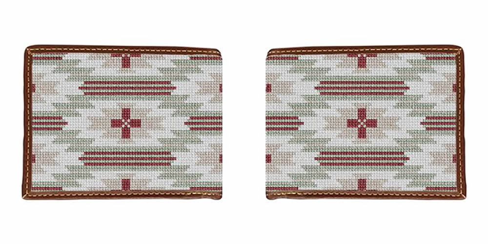 Spirit Line Garnet Needlepoint Wallet