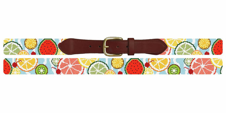 Summer Fruit Needlepoint Belt