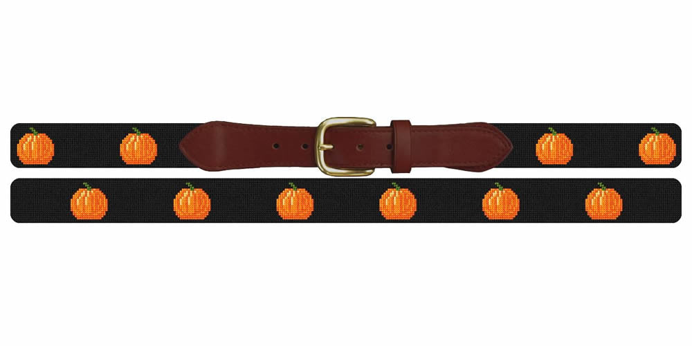 Tiny Pumpkins Needlepoint Belt